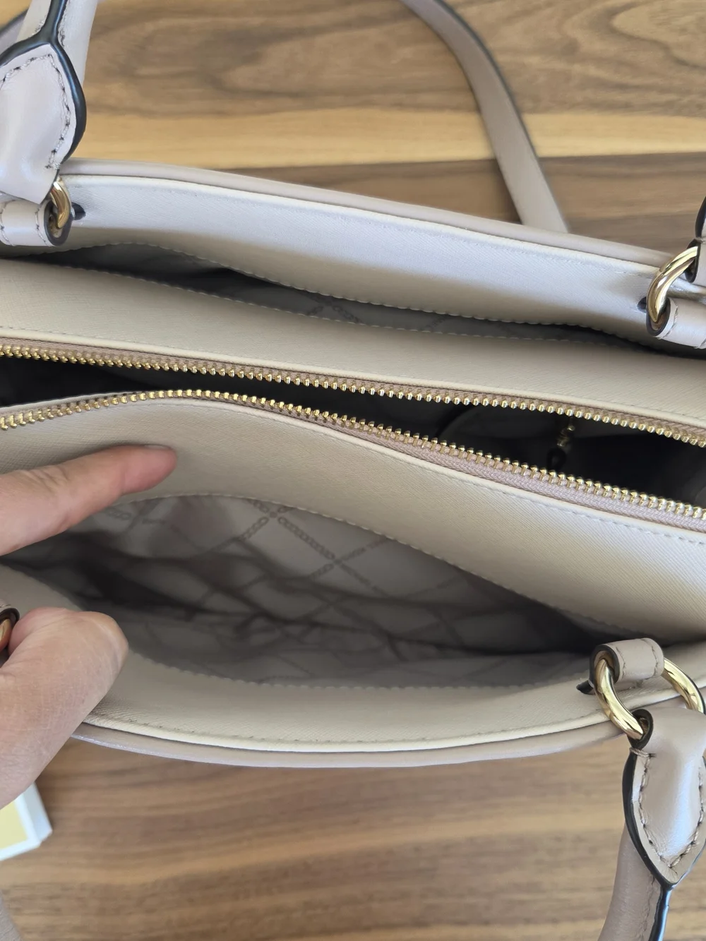 Michael Kors Pink Saffiano Leather Satchel